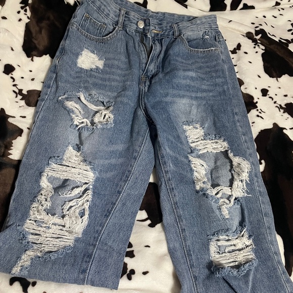 Straight Ripped Jeans - Picture 3 of 3